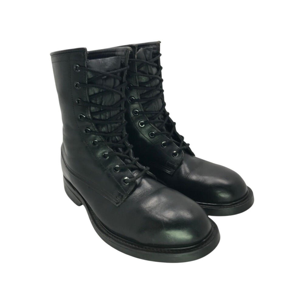 Wolverine World Wide 1992 Combat Boots Mens 5W Black Leather Steel Toe USA - Picture 4 of 15